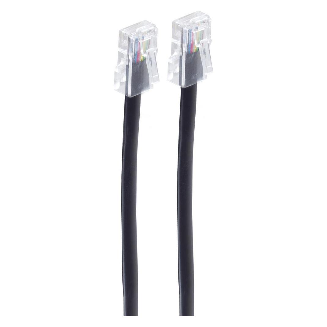 Shiverpeaks -BASIC-S---BASIC-S--Modular-Kabel, Western-Stecker 8/8 auf Western-Stecker 8/8, 10m (BS70090-8/8)