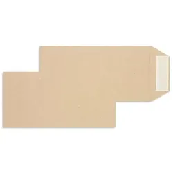 Blanke, Versandtasche + Luftpolstertasche, Versandtaschen DINlang 115g/qm haftklebend VE=500 Stück braun (500 Stk.)