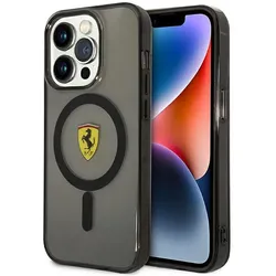 Ferrari Translucent MagSafe - Hülle für iPhone 14 Pro (schwarz)