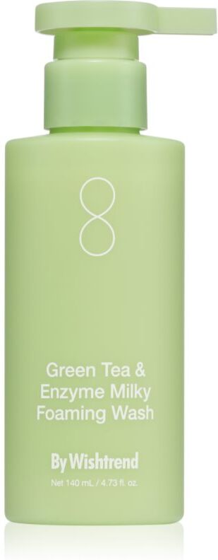 By Wishtrend Green Tea & Enzyme Milky Foaming Wash gentle cleansing foam with moisturising effect 140 ml