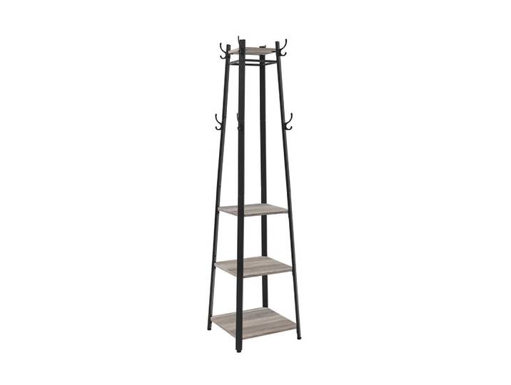 Hansiro Garderobenständer Kleiderständer, Schwarz, 43x180x43 cm, Garderobe, Garderobenständer