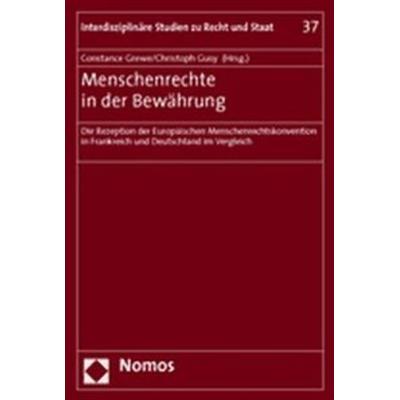 Menschenrechte in der Bewährung, Taschenbuch von Constanze Grewe,Christoph Gusy, Nomos, 978-3-8329-1269-7