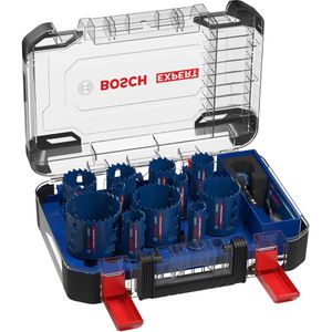 Bosch Lochsäge Expert Multi Material PC Plus, 14-teilig, Ø 20 - 76 mm, für Holz, Kunststoff, Metall, Ziegel