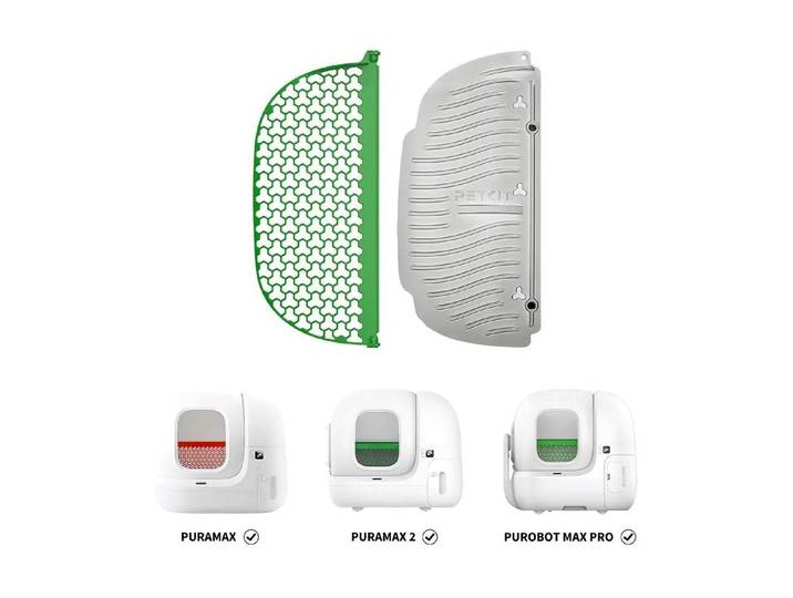 Katzentoilette PETKIT Magnetischer Reiniger von grobkörniger Katzenstreu , weiss (grün), B:42,2cm H:3,4cm L:20,4cm, Tiertoiletten, Katzentoilette