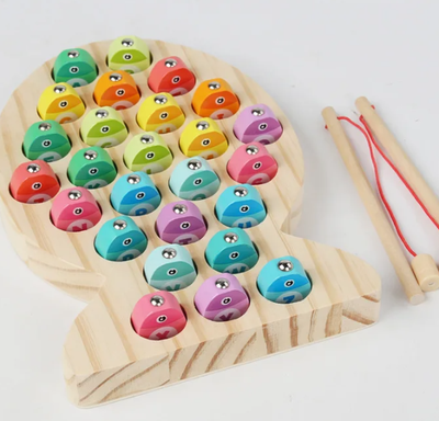 Inspire Daily Merch Toddler Number Alphabet Learning Wooden Children Fishing Toys Baby Montessori Toys letter