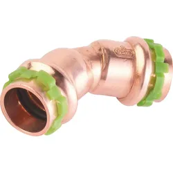 Kupfer Pressfitting V-Kontur Bogen 45° Ø 22 mm Typ P5041