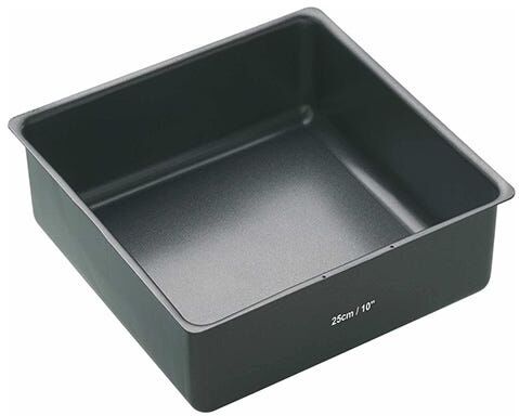 MasterClass Non-Stick 25cm Deep Loose Base Square Cake Pan