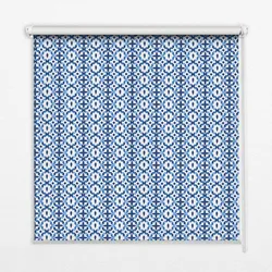 INNENROLLO - Fensterrollo - Rollo - 80x140 cm - Blaue Formen