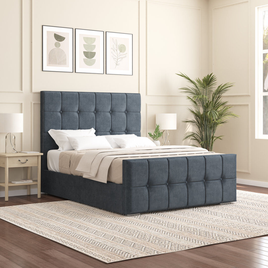 Fairmont Park Oakpark Upholstered Bed Frame Charcoal Kingsize (5')