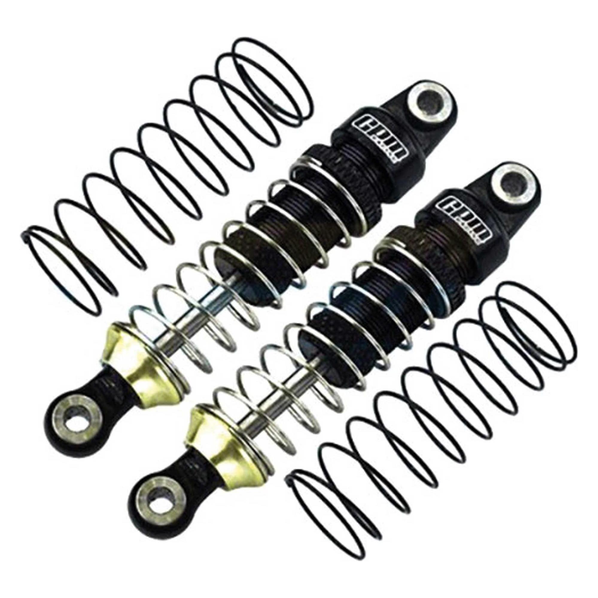GPM Dämpfer 6061-T6 Aluminium schwarz 52mm mit Federn v/h TRX-4M (GPMTRX4M052F/RBKS)