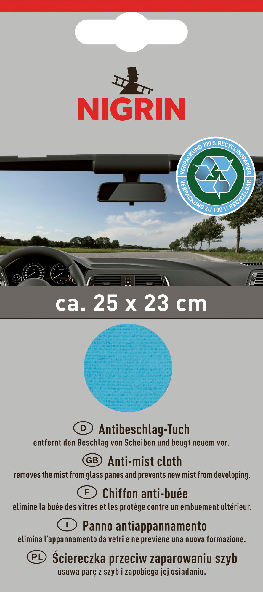 Nigrin Anti-Beschlag-Tuch Eco 1st 20907