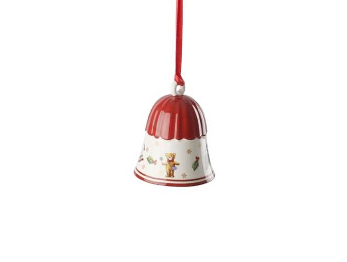 Villeroy & Boch - Toy's Delight Glocke Rot und Weiß, Ornament, Baumschmuck