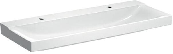 Geberit Xeno² Waschtisch 500550011 120x48cm, weiß, KeraTect, 2 Hahnlöcher