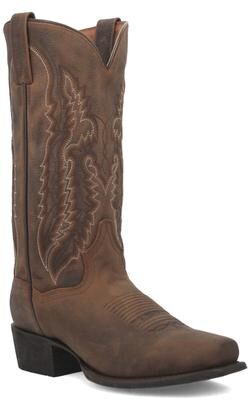 Dan Post Boots Renegade Square Toe - Mens 7.5 Brown Boot D