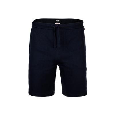 Shorts BOSS "Shorts Waffle Shorts", Herren, Gr. M, N-Gr, blau (dunkelblau), Obermaterial: 60% Baumwolle CO. 40% Polyester PES., Hosen Shorts