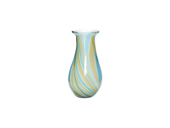 Vase en verre multicolore, à poser, artisanal, rond - Hübsch, Kal