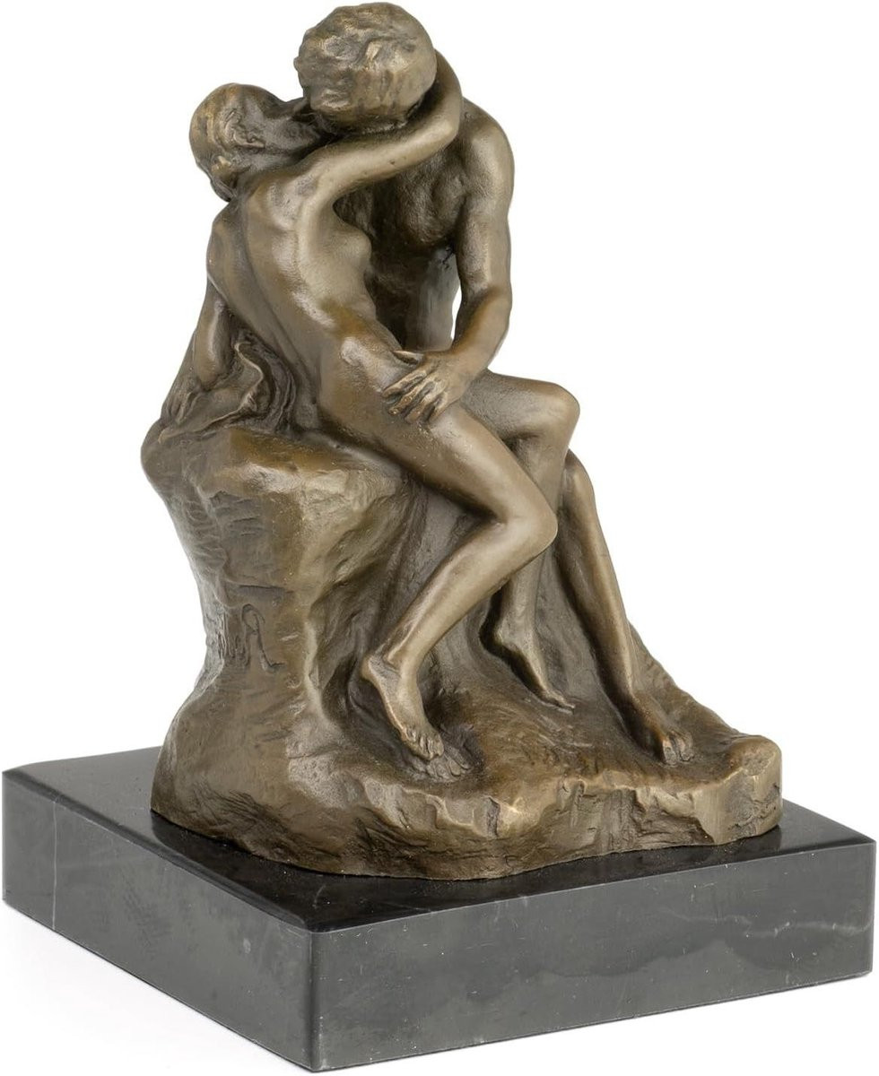 Bronskleurig bronzen figuur - Gedetailleerde kunstsculptuur voor woonkamerdecoratie - Hoogte: 135 cm