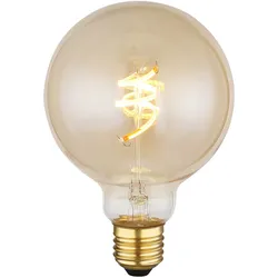 LED Leuchtmittel E27, 4,2 Watt, CCT warmweiß Dimmbar 470 Lumen Glas H 13,9 cm
