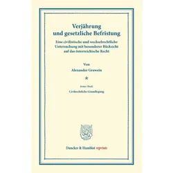 Verjährung und gesetzliche Befristung., Fachbücher von Alexander Grawein