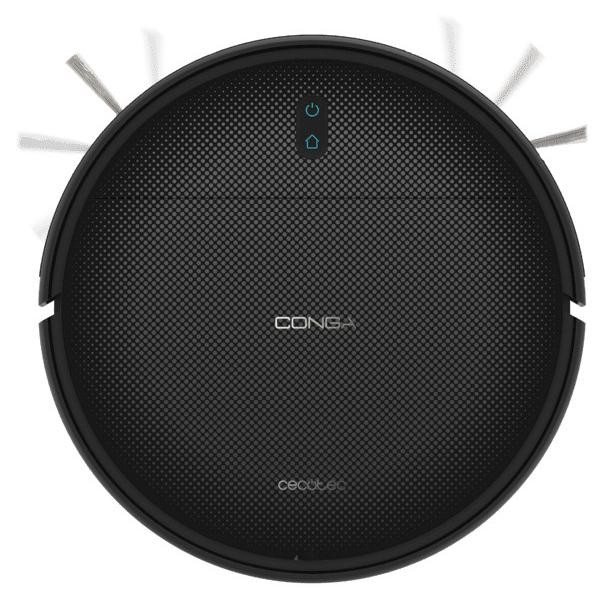 Cecotec Conga M10 Robotstofzuiger, Zwart, Rond, Met Gyroscoop en Lithium-ion Batterij