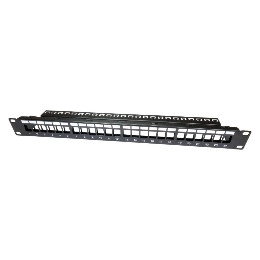 Cables Direct 24 Port Unshielded Patch Panel 1U (UT-899FRAME-U)