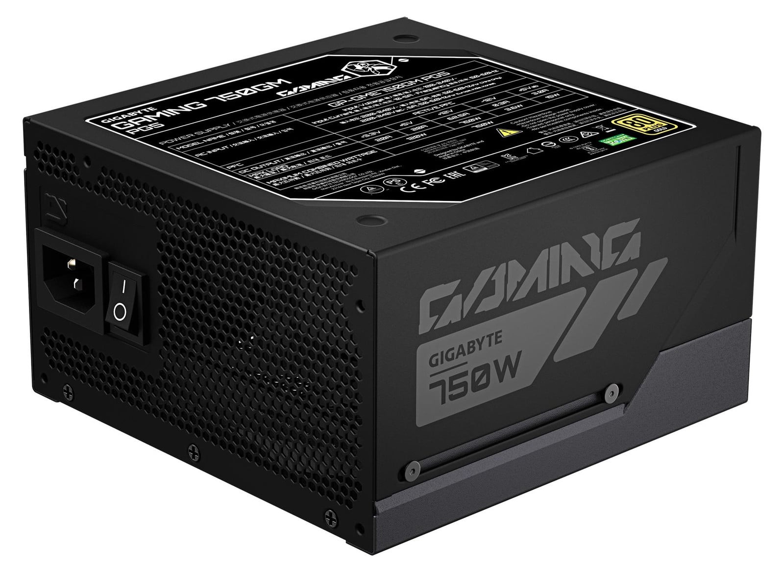 Gigabyte Gaming 750GM PG5 Voeding, 750 W, Actief