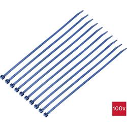 TRU COMPONENTS TC-12533356 Kabelbinder 280 mm 4.8 mm Blue Metall detektierbar 100 St.