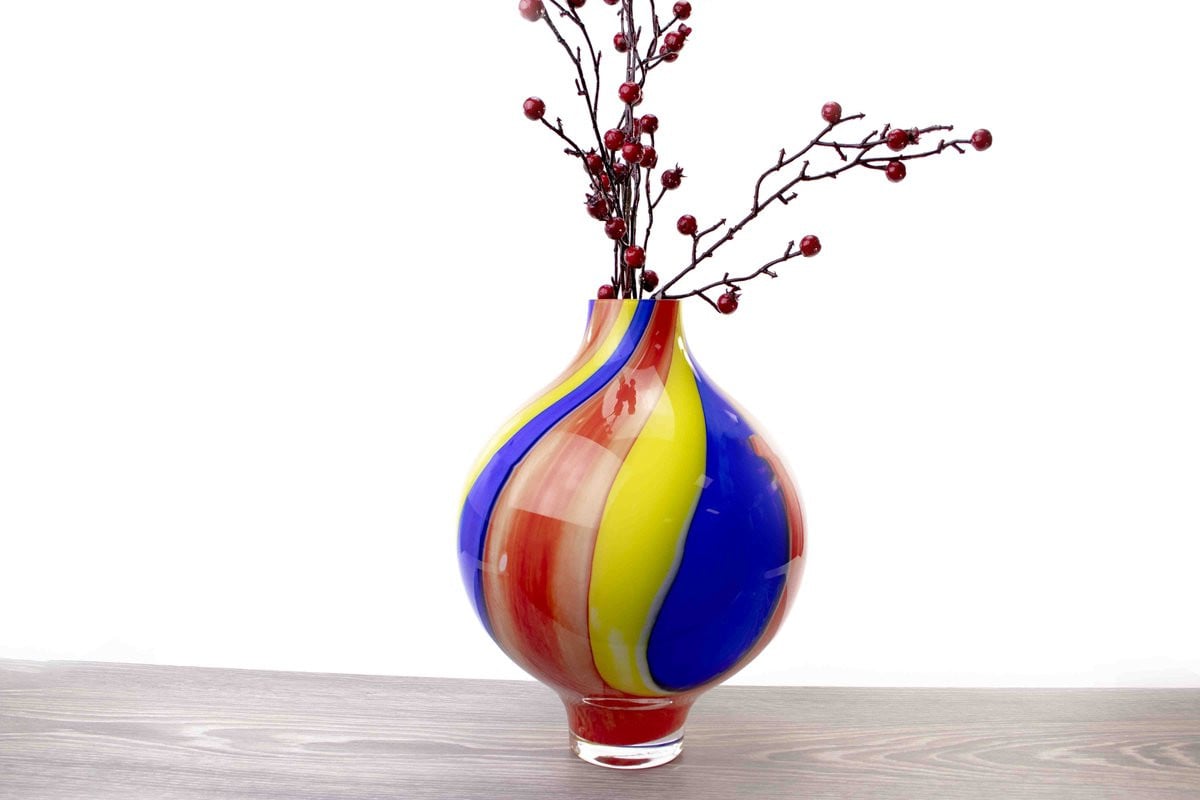 Rainbow Sphere Design Glazen Vaas