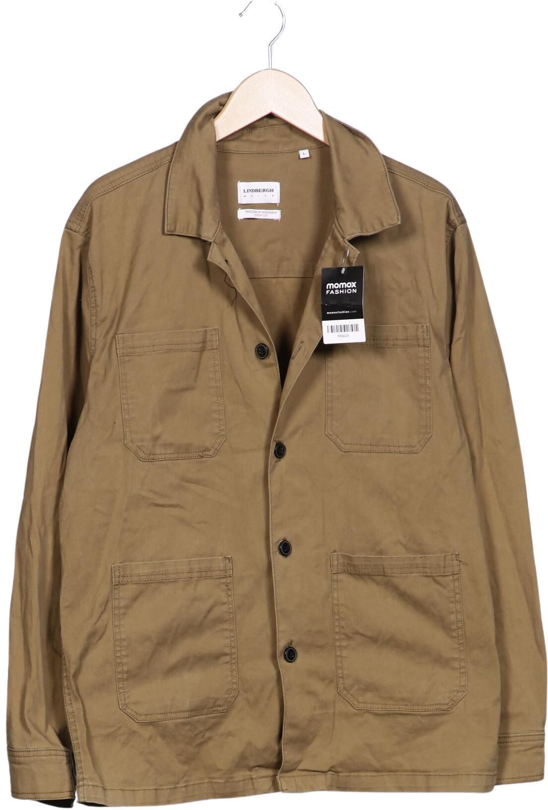 Lindbergh Herren Jacke, Braun, Gr. L, Elasthan / Baumwolle - Second Hand