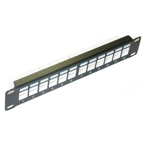 XtendLan / Patch panel / 10" / 12 portů / 1U / Cat6 (PPO-12STP)