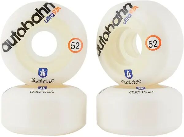 Skateboard Rollen Autobahn Dual Duro Ultra Classic 97A 4 Stk. (52mm - Weiß)