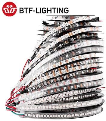 Inspired Finds ColorPulse WS2812B Individually Addressable RGB Strip (5V Smart LED Tape) 3m 60 Ip30 ws2812b Black Pcb