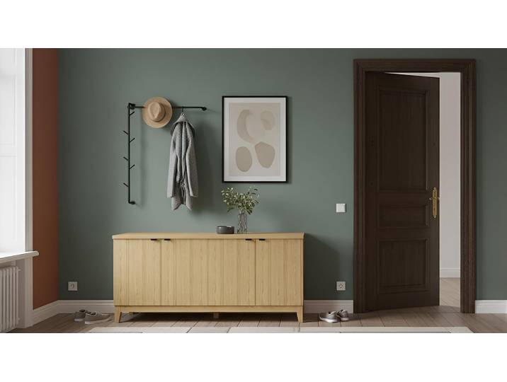 Sideboard mit Doppeltüren Eiche Natur geölt
