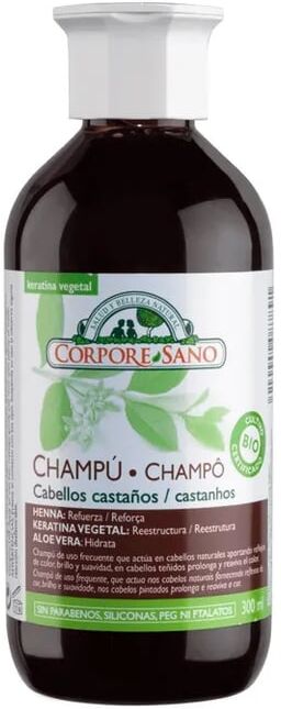 Corpore Sano Champú Henna Cabelos Castanhos Eco 300 ml