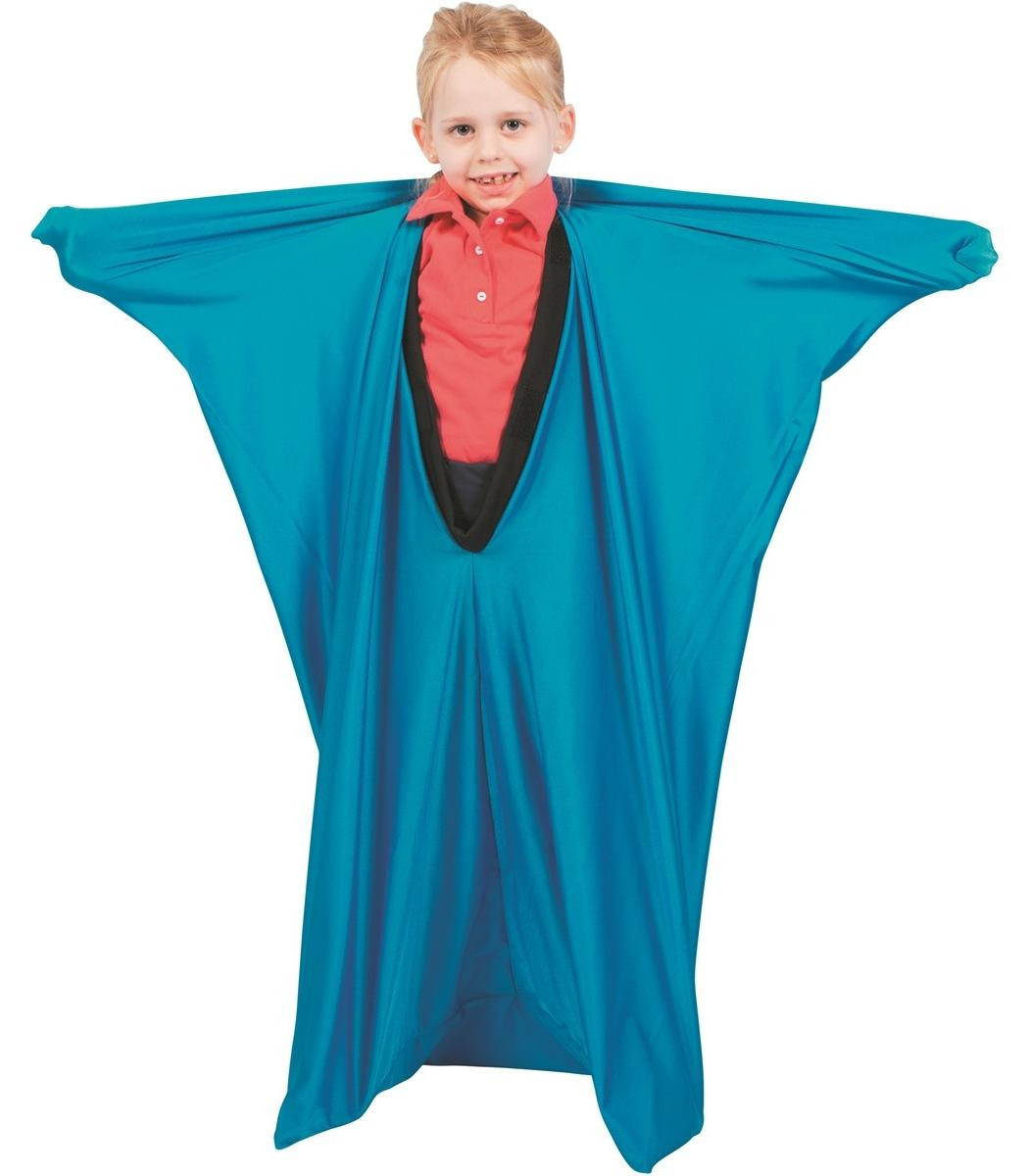 Megaform Stretch Bodysock blauw sensorisch speelgoed maat L voor lichaamslengtes van 1,40-1,70 meter