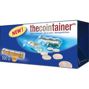 effektivo Münzhülsen 10342, für Rollgeld, 100 Kunststoffhülsen für 20 Cent