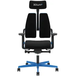 Nowy Styl XiliumG Gaming Drehstuhl Duo-Back Blue Edition Sofort Lieferbar
