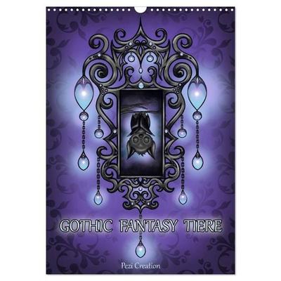 Gothic Fantasy Tiere (Wandkalender 2027 DIN A3 hoch), CALVENDO Monatskalender