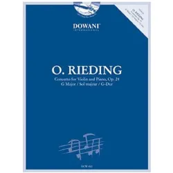 Konzert G-Dur op.24 (+CD) für Violine und Klavier, Fachbücher von Herbert Scherz, Oskar Rieding
