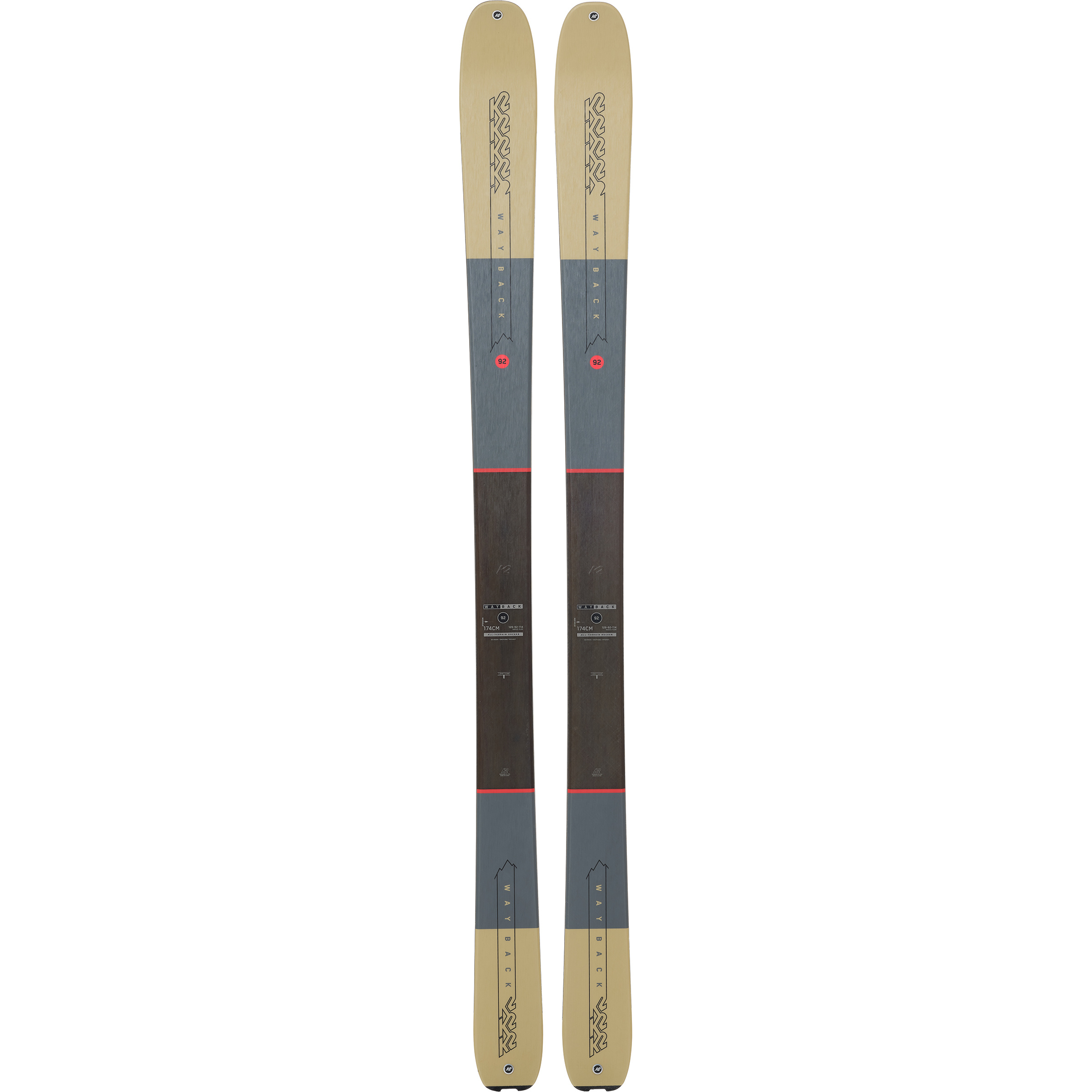K2 Wayback 92 Tourenski 26/27 Tourenski braun Größe 153cm Skitour