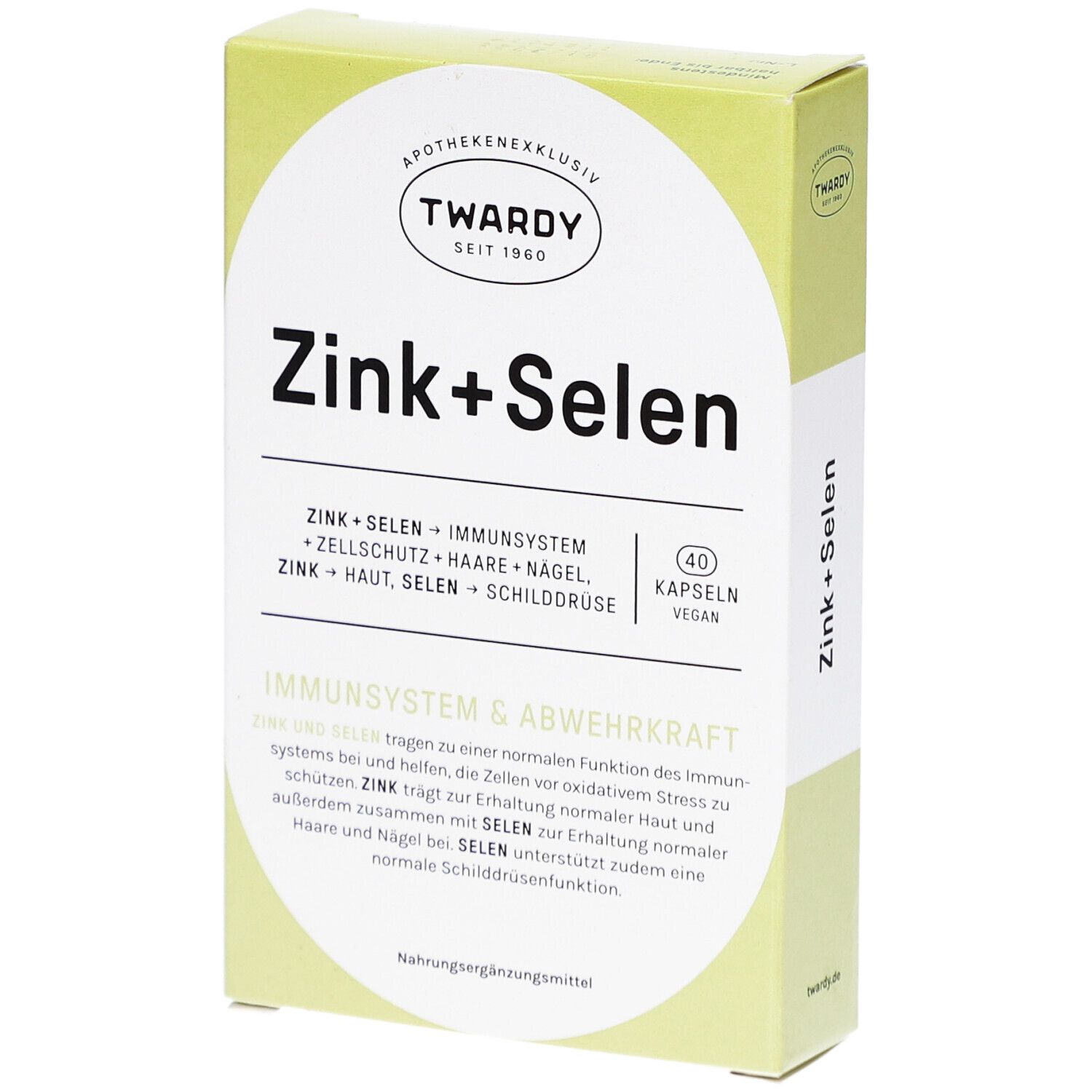 Zink+Selen Kapseln vegan 40 St