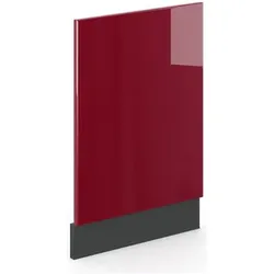 Vicco Frontblende Fame-Line, Geschirrspülerblende, Schwarz, Rot
