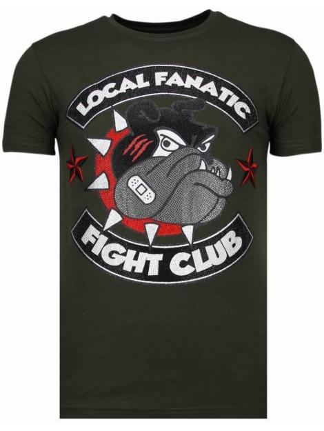 Local Fanatic Fight club spike rhinestone t-shirt