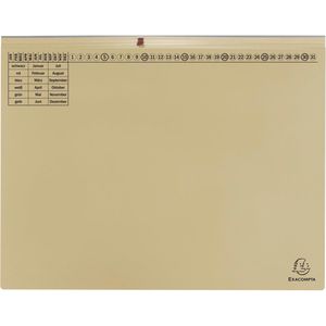 Exacompta Hängehefter 370422B, Exaflex Premium A4, 2x kaufmännisch, Tasche, elfenbein Karton 25 Stück