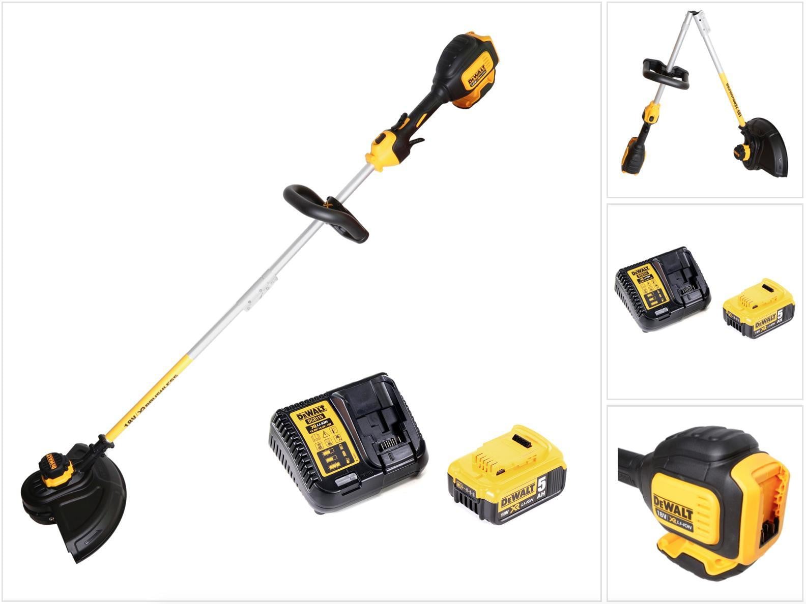 DeWalt DCM 561 PBS accu grastrimmer 18V borstelloos met 1x 5,0Ah accu en lader