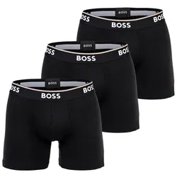BOSS Herren Boxershorts, 3er Pack - Boxer Briefs 3P Power, Cotton Stretch, Logo Schwarz / 2XL