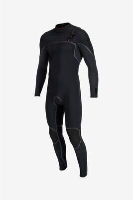 O'Neill s Hyperfreak Fire 4/3mm+ Chest Zip Full Wetsuit in Black, Size XL