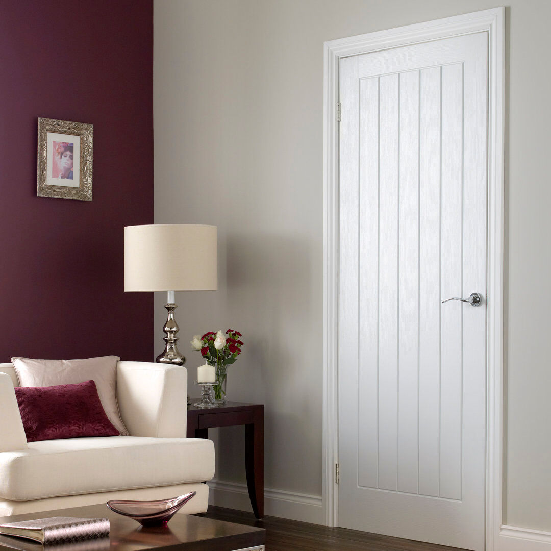 Premdor Internal Door Primed White 198.1cm H x 68.6cm W x 3.5cm D