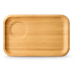 Wilmax England Wilmax Bambus Unterteller 28x17,5 cm Natur, 6er Set
