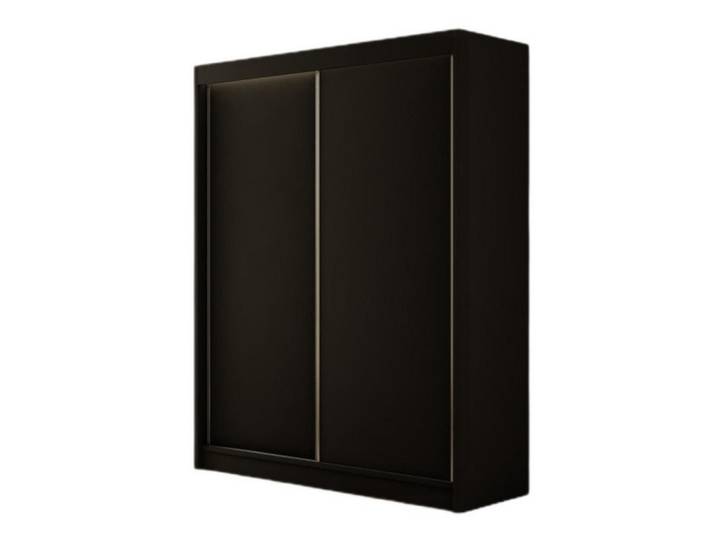 Sepro Meble Schrank Schwarz Bergo Schiebetür 150 cm, 150x215x61 cm, Schlafzimmer, Kleiderschränke, Schwebetürenschränke
